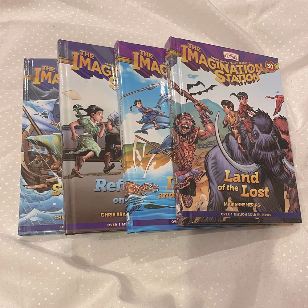 Adventure in Odessey The Imagination Station books 26,  27, 28, 30.